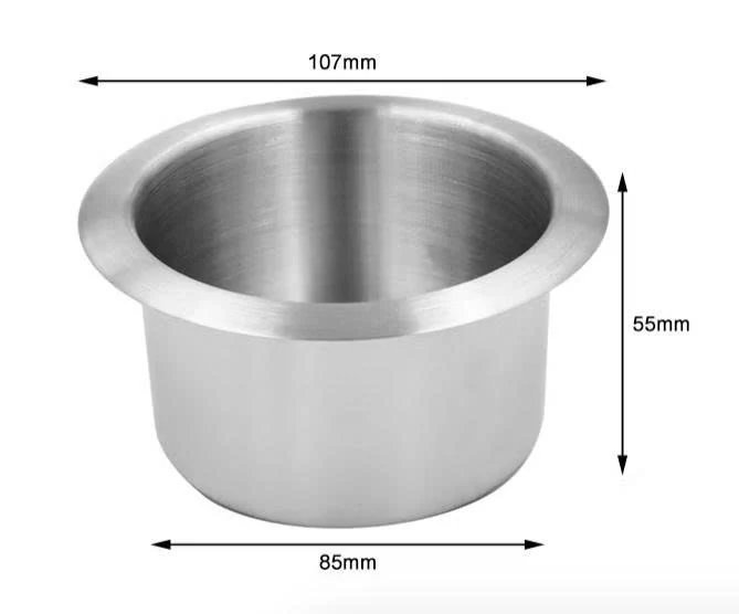 Chi tiết Ly inox sofa H55 – dáng sâu